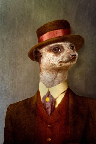 The Weakling Black Ornate Wood Framed Art Print with Double Matting by Roch, Martine