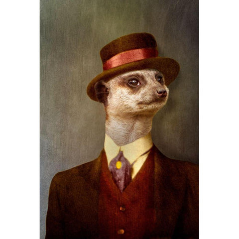 The Weakling Black Modern Wood Framed Art Print by Roch, Martine