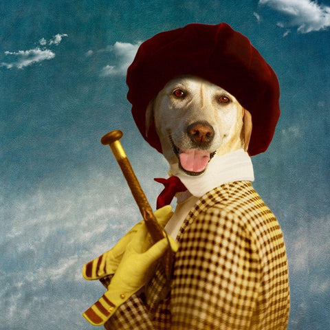 The Extravagant Gold Ornate Wood Framed Art Print with Double Matting by Roch, Martine