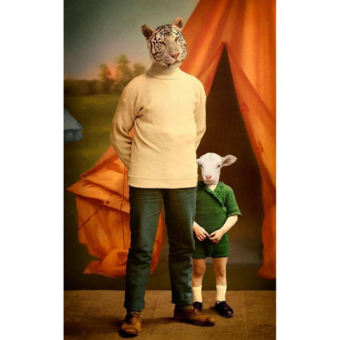 Summer Camp Gold Ornate Wood Framed Art Print with Double Matting by Roch, Martine