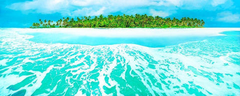 Castaway White Modern Wood Framed Art Print with Double Matting by Reed, Jack