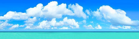 White Aqua White Modern Wood Framed Art Print with Double Matting by Reed, Jack