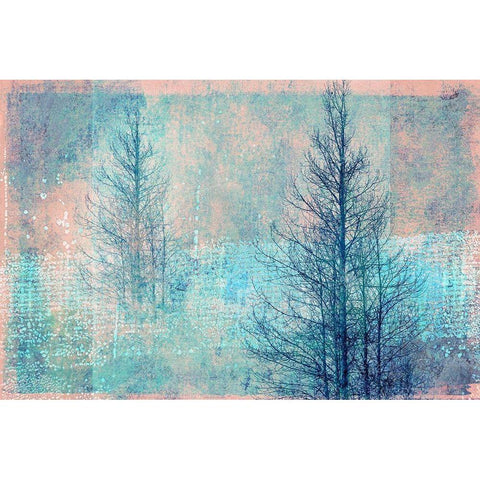 Ghostly Winter Black Modern Wood Framed Art Print with Double Matting by Ruest, Liz