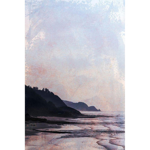 Sweeping Wind Black Modern Wood Framed Art Print with Double Matting by Ruest, Liz