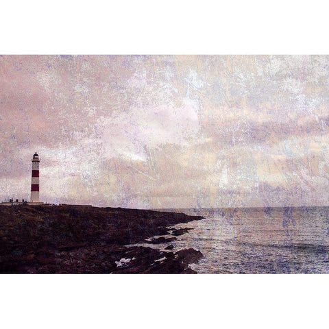 Let There Be Spaces Black Modern Wood Framed Art Print with Double Matting by Ruest, Liz
