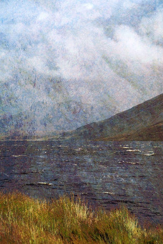 Loch Maree White Modern Wood Framed Art Print with Double Matting by Ruest, Liz