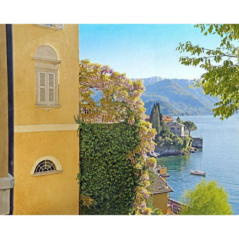 Varenna Vista No. 2 Black Modern Wood Framed Art Print by Ryan, Brooke T.