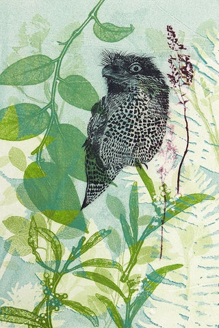 Hidden In My Garden Black Ornate Wood Framed Art Print with Double Matting by Rice, Trudy