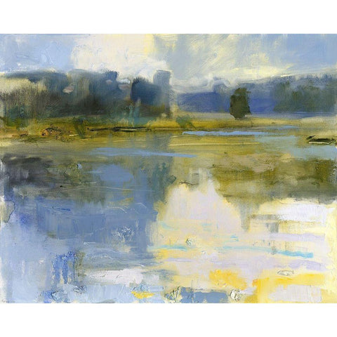 Cape Elizabeth White Modern Wood Framed Art Print by Robbins, Kathleen