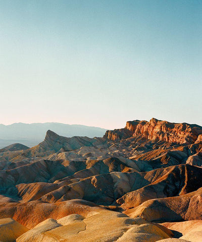 Afternoon in Death Valley Black Ornate Wood Framed Art Print with Double Matting by Rapson, Sol