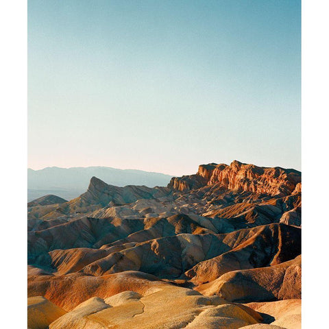 Afternoon in Death Valley Gold Ornate Wood Framed Art Print with Double Matting by Rapson, Sol