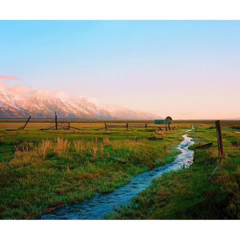 Home On The Range Black Modern Wood Framed Art Print by Rapson, Sol