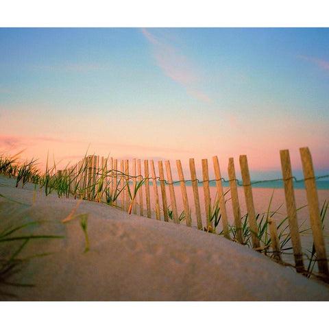 Sunset By The Atlantic Black Modern Wood Framed Art Print by Rapson, Sol
