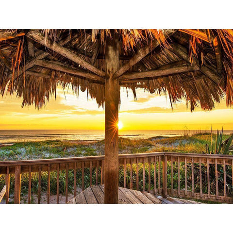 Breakfast Place Black Modern Wood Framed Art Print with Double Matting by Reed, Jack