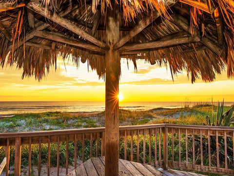 Breakfast Place Black Ornate Wood Framed Art Print with Double Matting by Reed, Jack