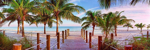 Swathers Beach Black Ornate Wood Framed Art Print with Double Matting by Reed, Jack