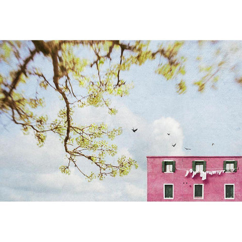 Spring In Italy Black Modern Wood Framed Art Print by Ryan, Brooke T.