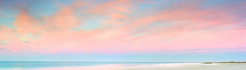 Captiva White Modern Wood Framed Art Print with Double Matting by Reed, Jack