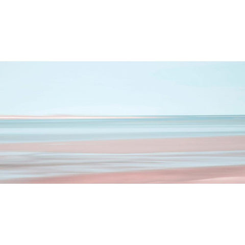 Pastel Abstract Beach 4 Gold Ornate Wood Framed Art Print with Double Matting by Ryan, Brooke T.