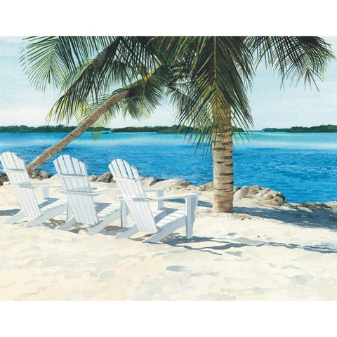 Front Row White Modern Wood Framed Art Print by Roberts, Linda