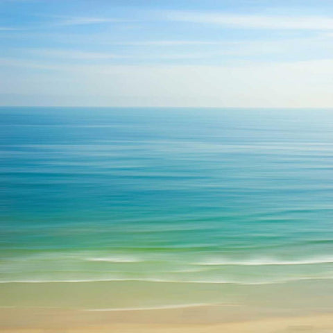 Seacoast 121 White Modern Wood Framed Art Print by Rowell, David E