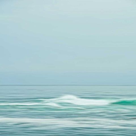 Seacoast 601 White Modern Wood Framed Art Print by Rowell, David E