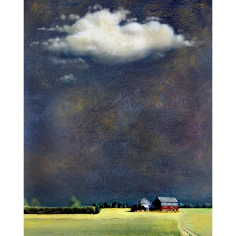 Four Corners Black Modern Wood Framed Art Print by Romm, Steve