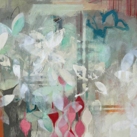 Fragment White Modern Wood Framed Art Print by Rasmusson, Jennifer