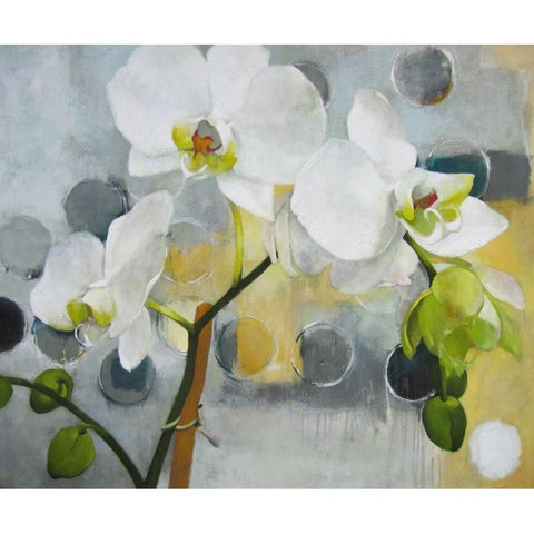 Soft Spoken White Modern Wood Framed Art Print by Rasmusson, Jennifer