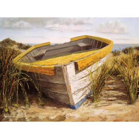 Vineyard Launch Black Modern Wood Framed Art Print with Double Matting by Soderlund, Karl