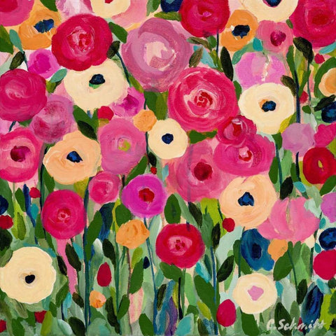 Childhood Joy White Modern Wood Framed Art Print by Schmitt, Carrie