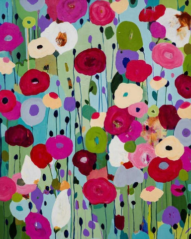 Making Wishes White Modern Wood Framed Art Print with Double Matting by Schmitt, Carrie