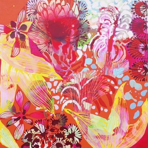 You Cant Catch Me Black Modern Wood Framed Art Print with Double Matting by Siegmann, Sofie