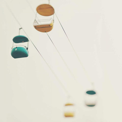 Strings Black Modern Wood Framed Art Print by Soffia, Myan