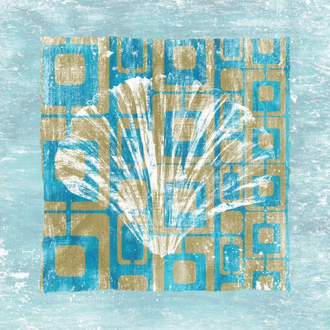 Shell Game 1 Black Modern Wood Framed Art Print by Soave, Alicia