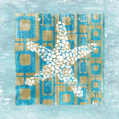 Shell Game 3 White Modern Wood Framed Art Print by Soave, Alicia
