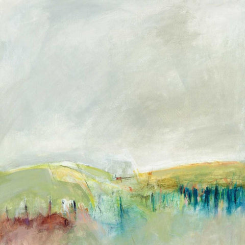Marking Out the Morning White Modern Wood Framed Art Print by Sheridan, Alice