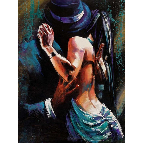 Passional White Modern Wood Framed Art Print by Staples, Colin John