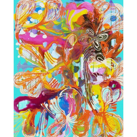 The Gardener Black Modern Wood Framed Art Print by Siegmann, Sofie