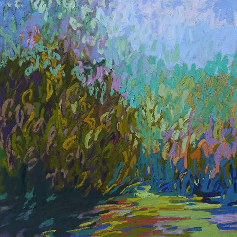 Colorfield #60 White Modern Wood Framed Art Print by Schmidt, Jane