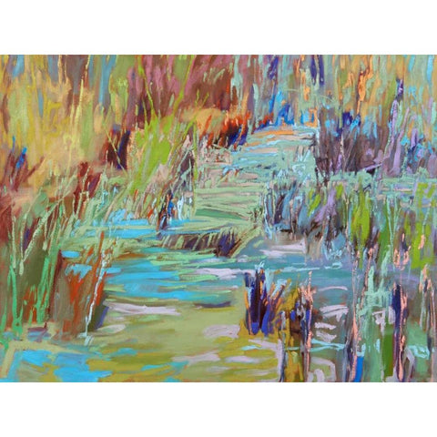 Winding Through Black Modern Wood Framed Art Print by Schmidt, Jane