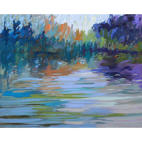 Waterways VI Black Modern Wood Framed Art Print by Schmidt, Jane