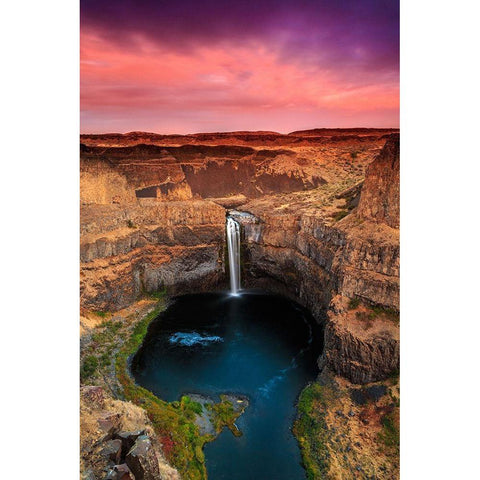 Palouse Falls White Modern Wood Framed Art Print by Severn, Shawn/Corinne