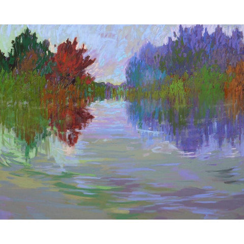 Waterways VII Black Modern Wood Framed Art Print by Schmidt, Jane