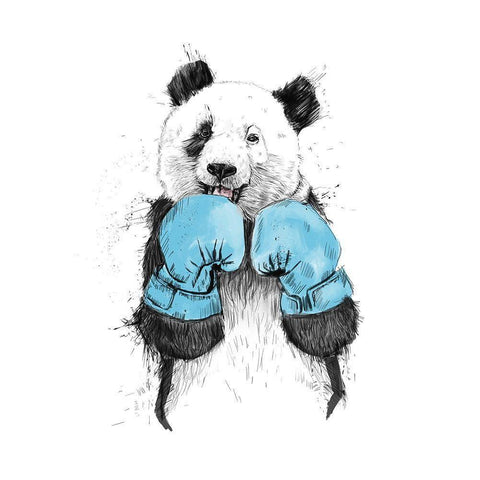 The Winner White Modern Wood Framed Art Print by Solti, Balazs