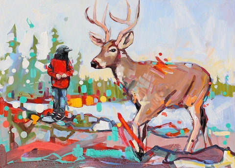 Love Letters White Modern Wood Framed Art Print with Double Matting by Swanson, Adam