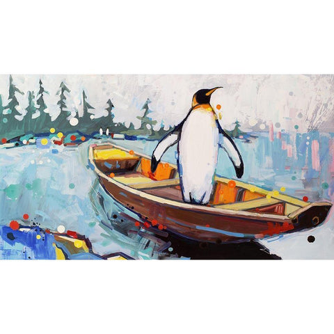 Styx White Modern Wood Framed Art Print by Swanson, Adam