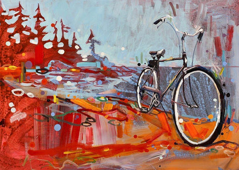 When I Die, Set Me Free White Modern Wood Framed Art Print with Double Matting by Swanson, Adam