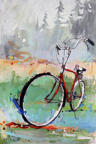 When I Rise White Modern Wood Framed Art Print with Double Matting by Swanson, Adam