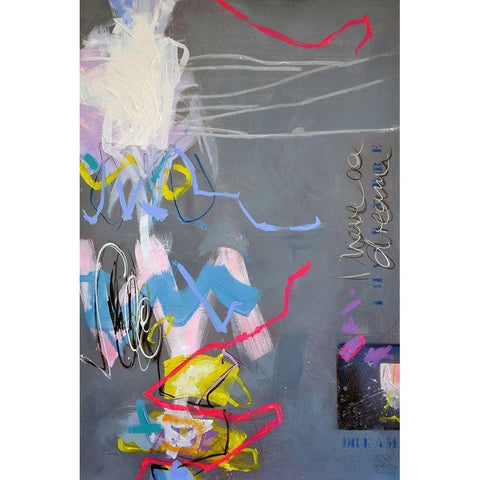 A Dream No. 3 Black Modern Wood Framed Art Print with Double Matting by Schubert, Bea Garding